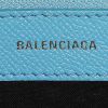 Bolso bandolera Balenciaga  Ville Top Handle en cuero granulado azul - Detail D4 thumbnail