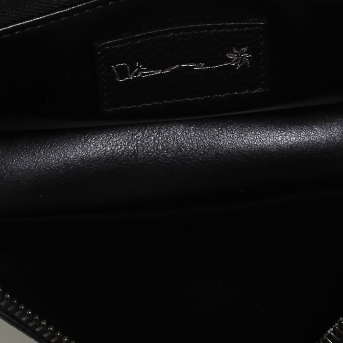 Pochette Dior  Pochette bras Saddle Catctus Jack in pelle martellata nera - Detail D2
