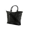 Burberry   shopping bag  in black canvas - 00pp thumbnail