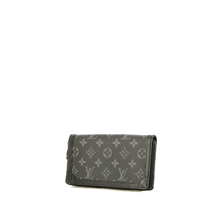Louis Vuitton  Zippy Trunk wallet  in grey monogram canvas  and black leather - 00pp