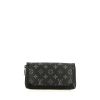 Portefeuille Louis Vuitton  Zippy Trunk en toile monogram grise et cuir noir - 360 thumbnail