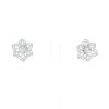 Pendientes Boucheron Pensée de Diamants de oro blanco y diamantes - 360 thumbnail
