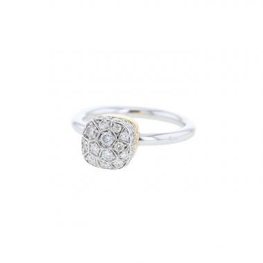 Sortija Pomellato Nudo Petit de oro rosa, oro blanco y diamantes