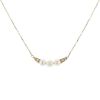 Mikimoto  necklace in yellow gold, cultured pearls and diamonds - 00pp thumbnail