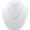 Mikimoto  necklace in yellow gold, cultured pearls and diamonds - 360 thumbnail