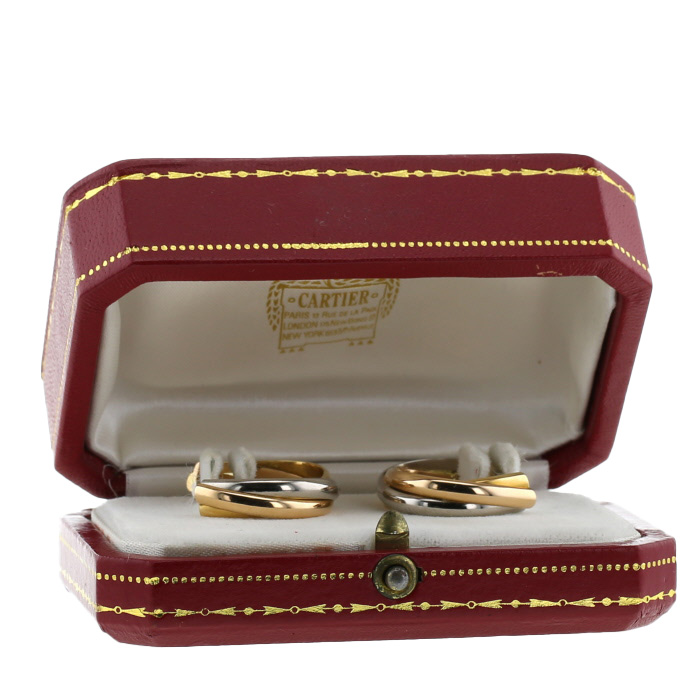 Cartier Trinity pair of cufflinks in 3 golds - Detail D2