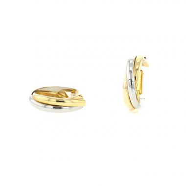 Coppia di gemelli Cartier Trinity in 3 ori