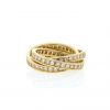 Cartier Trinity ring in yellow gold and diamonds - 360 thumbnail