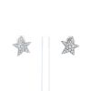Paire de clips d'oreilles Chanel Géode grand modèle en or blanc et diamants - 360 thumbnail
