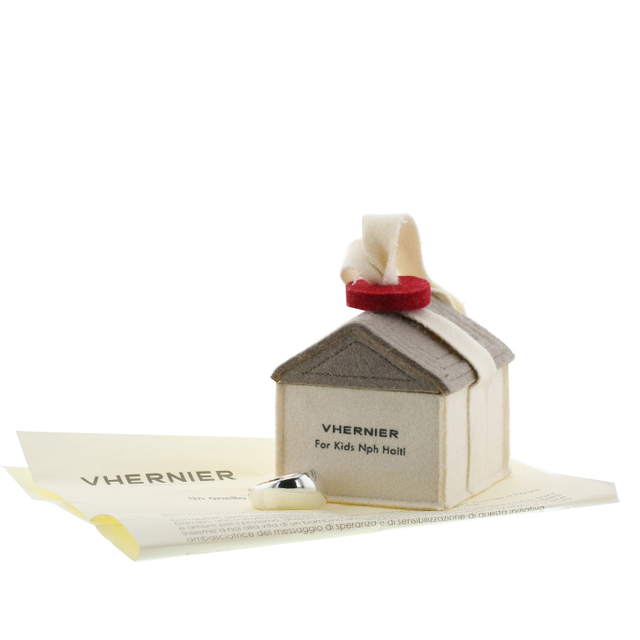 Sortija Vhernier  de oro rosa y plata - Detail D2