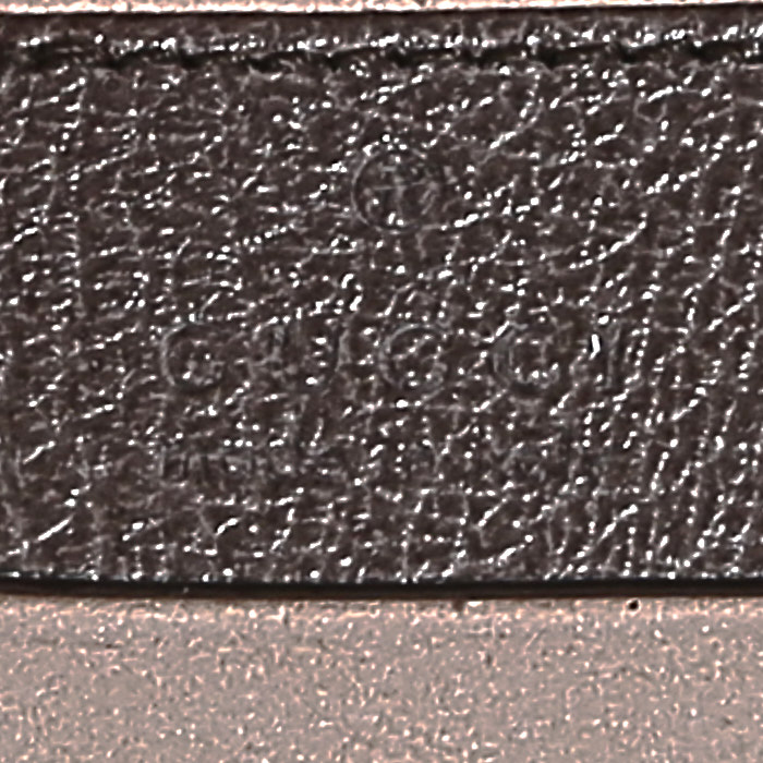 Sac bandoulière Gucci  Ophidia mini  en toile siglée beige et cuir marron - Detail D3