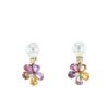 Bulgari Flora earrings in yellow gold, sapphires, pearls and diamonds - 00pp thumbnail