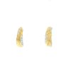 Vintage  earrings for non pierced ears in yellow gold, white gold and diamonds - 00pp thumbnail