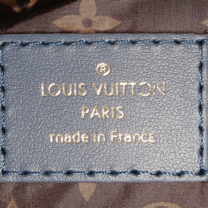 Borsa a tracolla Louis Vuitton  Maxi Multi Pochette Accessoires in tela blu marino e argentata - Detail D3
