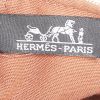 Sac cabas Hermès  Toto Bag - Shop Bag en toile beige et marron - Detail D3 thumbnail