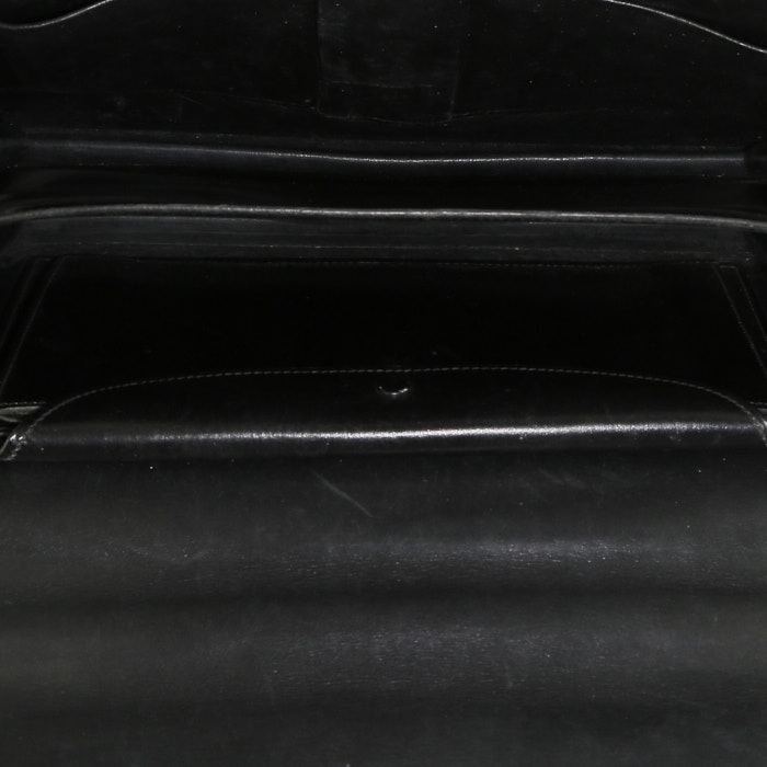 Sac à main Hermès  Cordeliere en cuir box noir - Detail D2