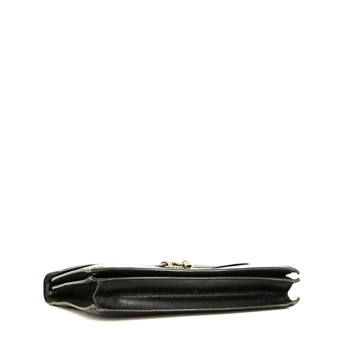 Hermès  Cordeliere handbag  in black box leather - Detail D4