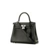 Hermès  Kelly 25 cm handbag  in black Swift leather - 00pp thumbnail