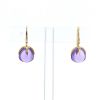 Pomellato Veleno earrings in pink gold and amethysts - 360 thumbnail