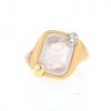 Sortija Pomellato Ritratto modelo pequeño de oro rosa, cuarzo y diamantes - 360 thumbnail