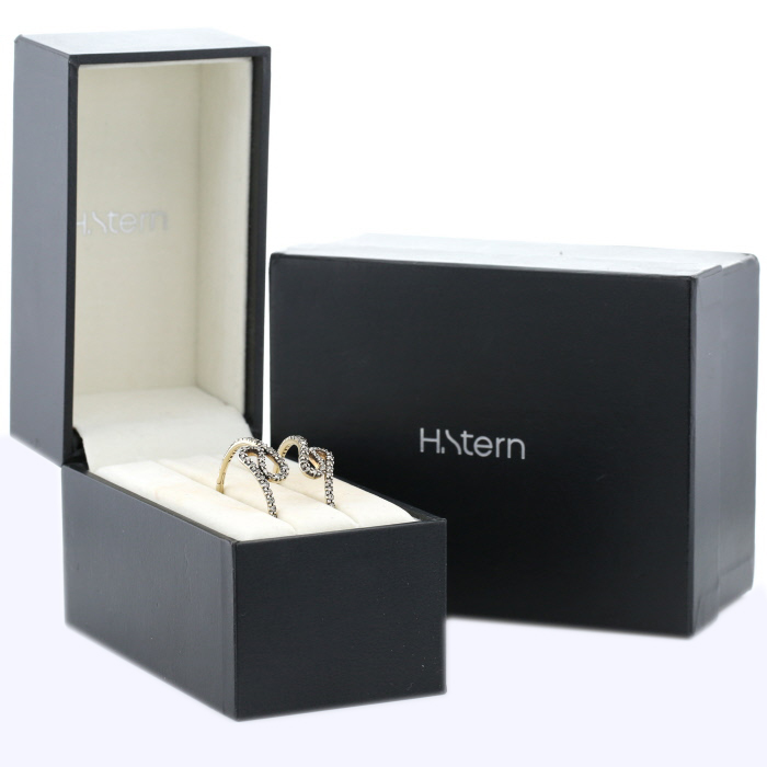 H. Stern  hoop earrings in white gold and noble - Detail D2