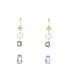 H. Stern  pendants earrings in white gold, amethyst and quartz - 00pp thumbnail