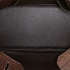 Hermès  Birkin 40 cm handbag  in dark brown porosus crocodile - Detail D2 thumbnail