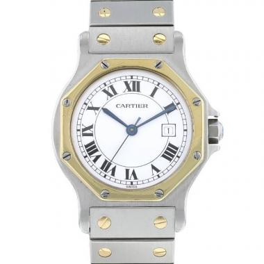 Cartier Santos Octogonale  in gold and stainless steel Ref: Cartier - 2966  Circa 1990