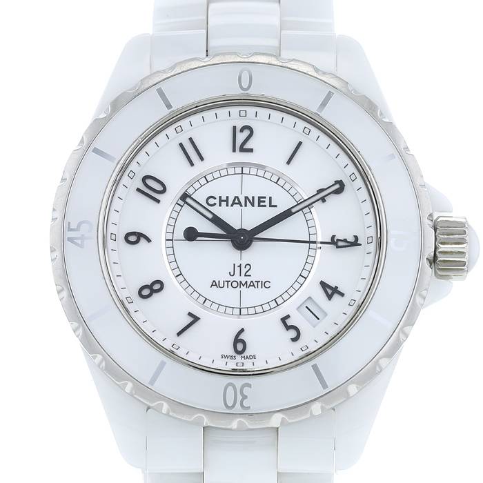 Orologio Chanel J12 in ceramica bianca Ref: HO970  Circa 2011 - 00pp