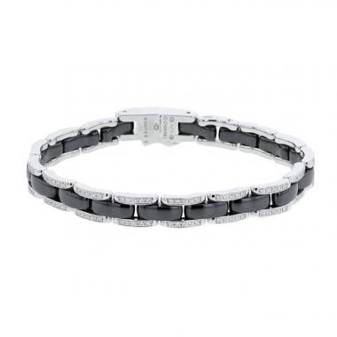 Bracelet Chanel Ultra en or blanc, céramique et diamants