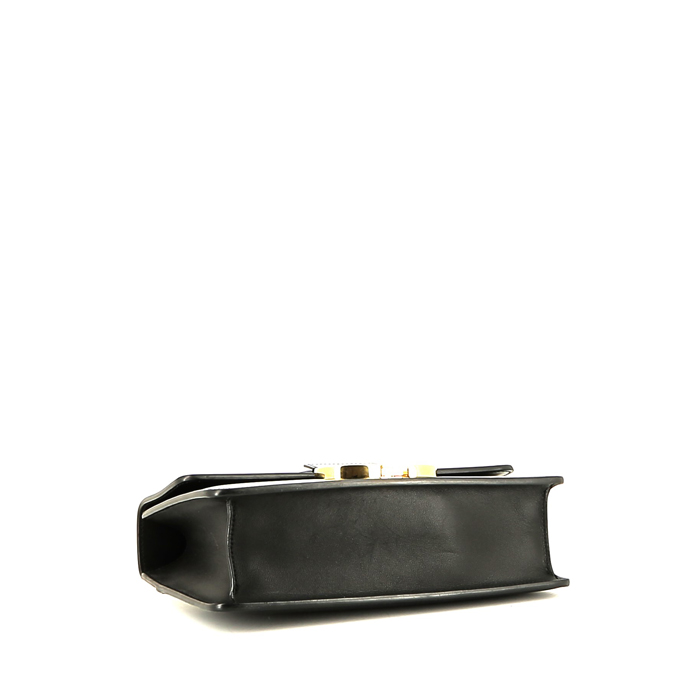 Sac à main Dior  Montaigne en cuir noir - Detail D5