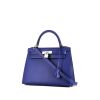Bolso de mano Hermès  Kelly 28 cm en cuero epsom azul eléctrico - 00pp thumbnail