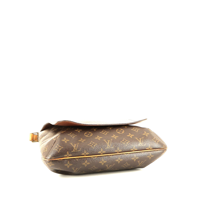 Louis Vuitton  Musette Salsa messenger bag  monogram canvas  and natural leather - Detail D4