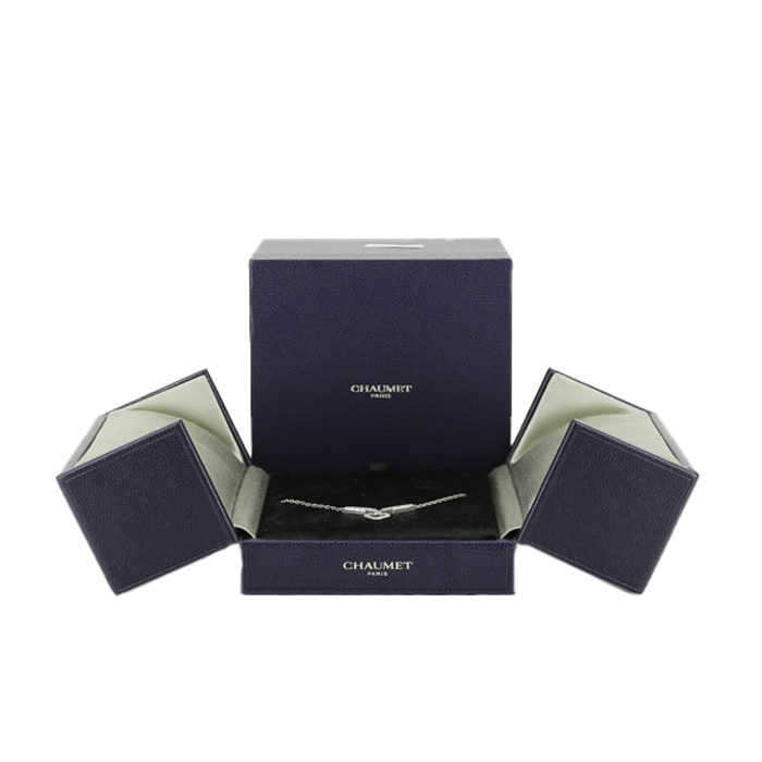 Collier Chaumet Joséphine Éclat Floral en or blanc et diamants - Detail D2