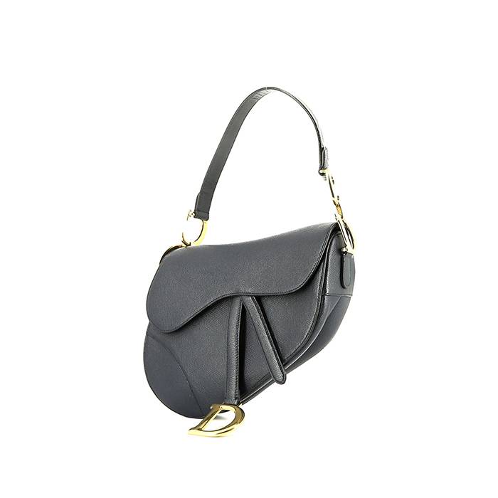 Dior  Saddle handbag  in blue leather - 00pp