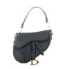 Dior  Saddle handbag  in blue leather - 360 thumbnail