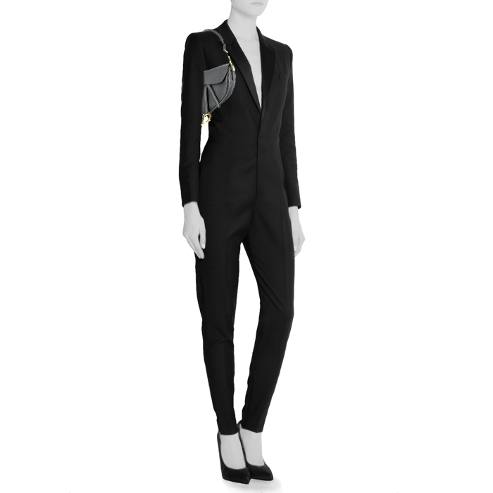 Bolso de mano Dior  Saddle en cuero azul - Detail D1