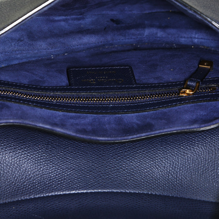 Borsa Dior  Saddle in pelle blu - Detail D2