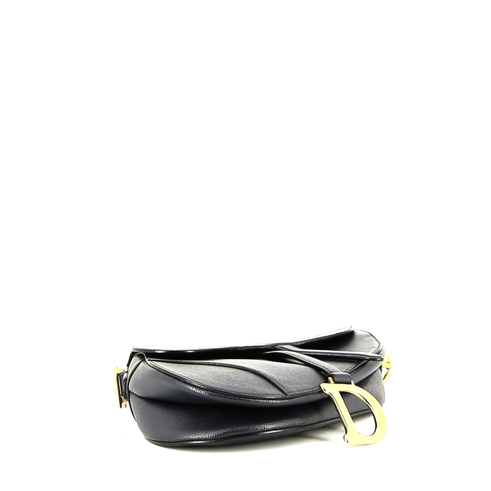 Borsa Dior  Saddle in pelle blu - Detail D4