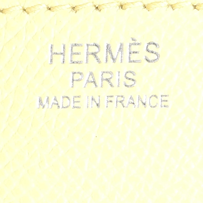 Sac à main Hermès  Birkin 30 cm en cuir epsom Jaune de Naples - Detail D3