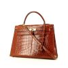Sac à main Hermès  Kelly 32 cm en alligator marron - 00pp thumbnail