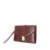 Gucci  Gucci Vintage pouch  in burgundy crocodile - 00pp thumbnail