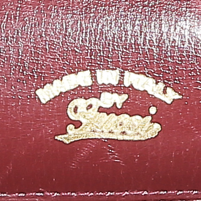 Pochette Gucci  Gucci Vintage in coccodrillo bordeaux - Detail D3