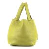 Hermès  Picotin medium model  handbag  in green Chartreuse leather taurillon clémence - 360 thumbnail