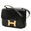 Hermès  Constance handbag  in black niloticus crocodile - 00pp thumbnail