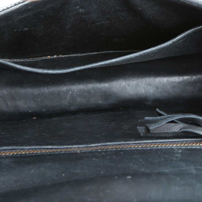 Bolso de mano Hermès  Constance en cocodrilo niloticus negro - Detail D2