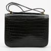 Hermès  Constance handbag  in black niloticus crocodile - Detail D7 thumbnail