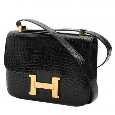 Borsa Hermès  Constance in coccodrillo niloticus nero