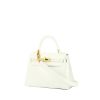 Hermès  Kelly 20 cm handbag  in white leather - 00pp thumbnail