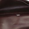Pochette Hermès  Kelly Cut en cuir box aubergine - Detail D2 thumbnail